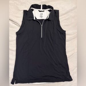 Zero Restriction Women’s Black Sleeveless Half-Zip Golf Vest Size M
